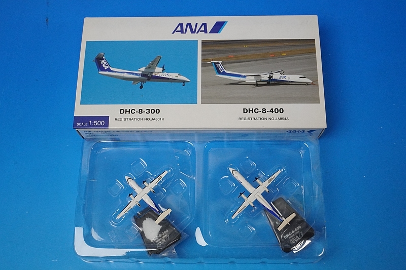 ANA DHC-8-400 モデルプレーン 1/100 エコボン ANA DHC-8-400 モデル