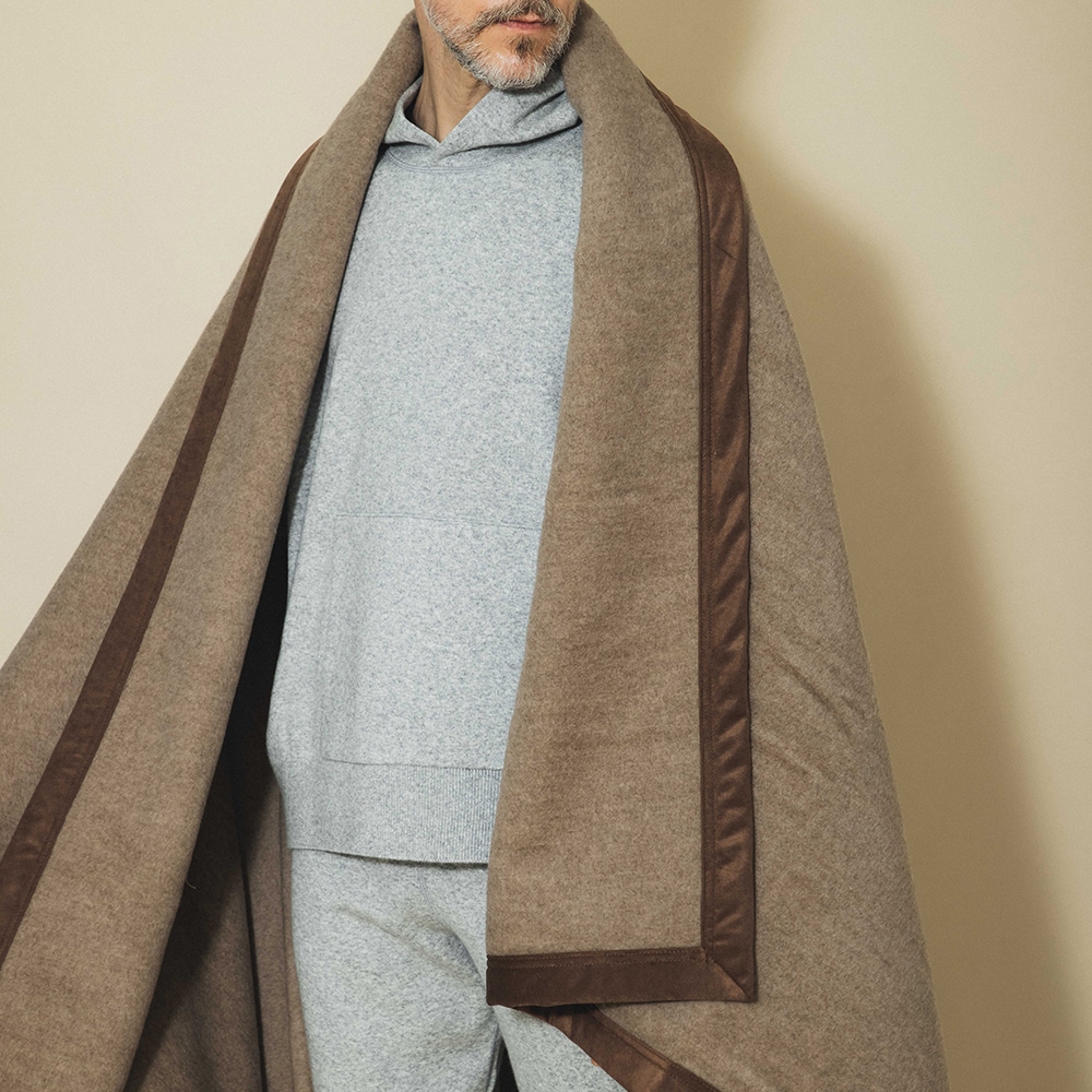 カシミヤ100％ ブランケット 461/コルク | Blanket | FUKAKINET