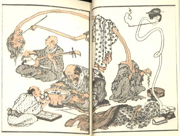 北齋漫畫 二編 全 葛飾為一遺墨、明治刷、神田神保町・原書房扱い 北齋