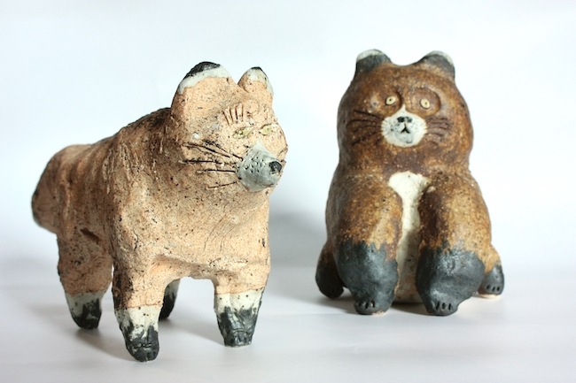 前川幸市 陶動物 キツネ | 大阪店民藝陶器在庫,作家もの陶器 前川幸市