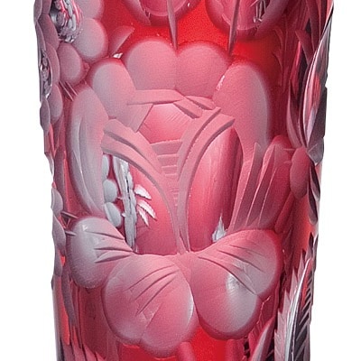 マイセンクリスタル マイセンフラワー 一輪挿し レッド MFO/1024/23R