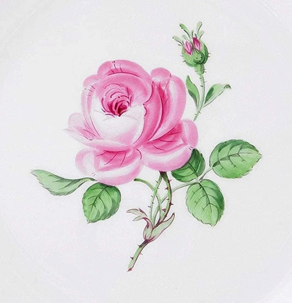 マイセン マイセンのバラ（ピンク） プレート25cm 020110/00475