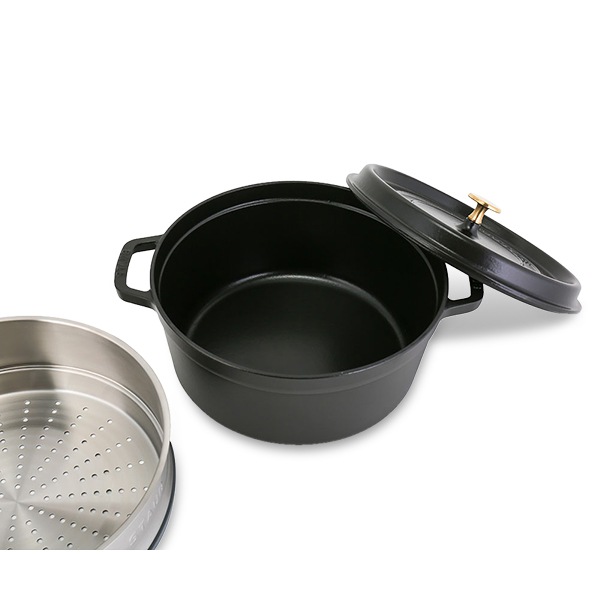ストウブ 鍋 Staub ココットラウンド / スチーマーセット ラウンド
