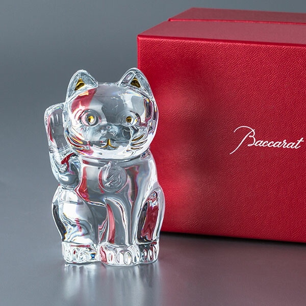 Baccarat クリスタル まねきねこ/クッションつき Baccarat バカラ
