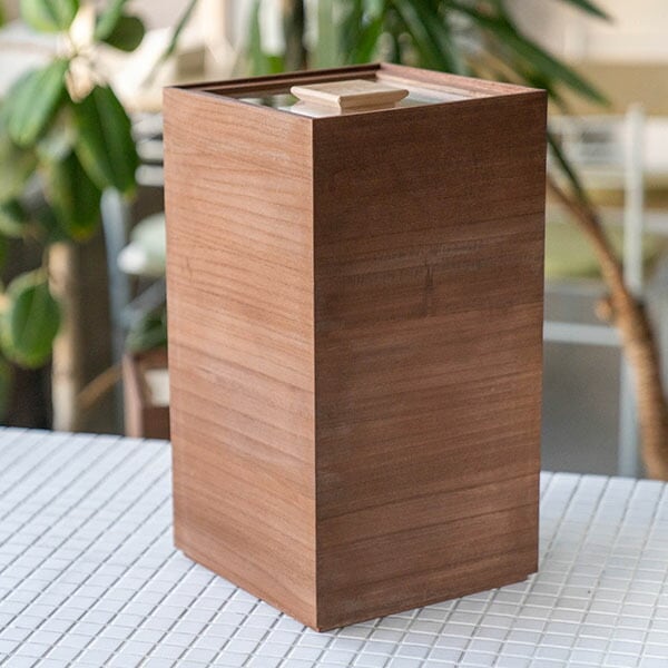 増田桐箱店 桐製 米びつ 10キロ 米びつ 黒 (柿渋) 米びつ 10kg 桐の