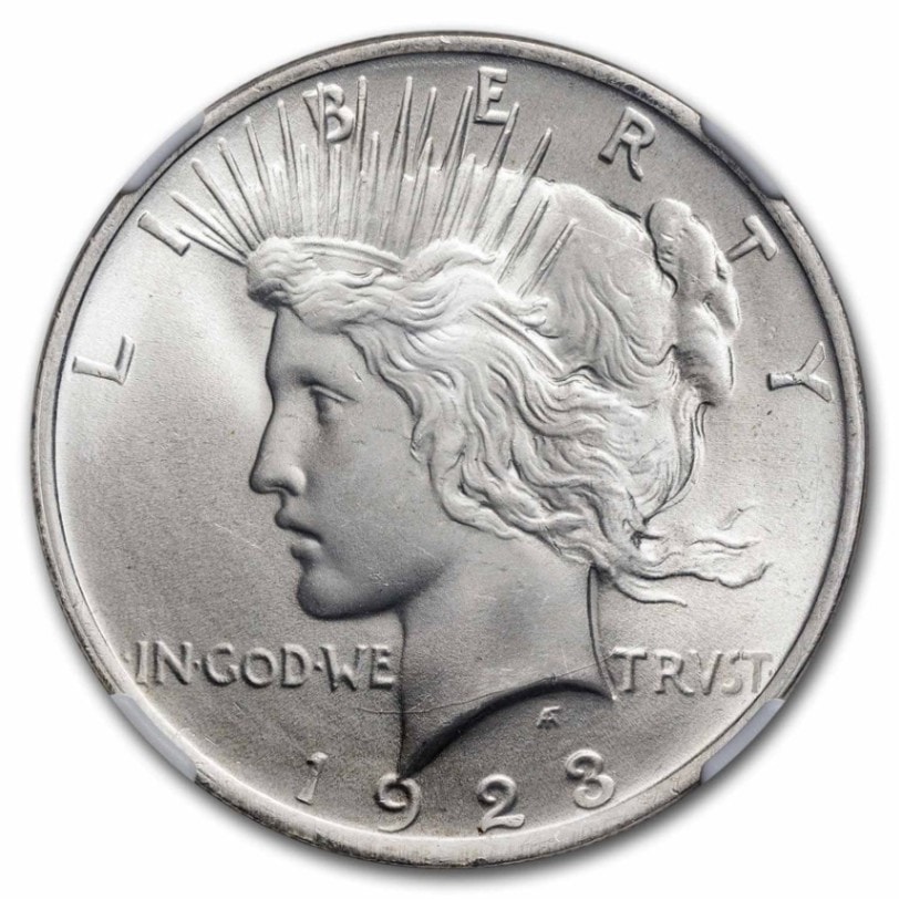 1923年 ピース ダラー 銀貨 1ドル シルバー リバティ 女神 イーグル