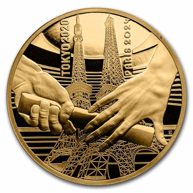 2024年 パリオリンピック金貨 東京からパリへ 200ユーロ 1オンス