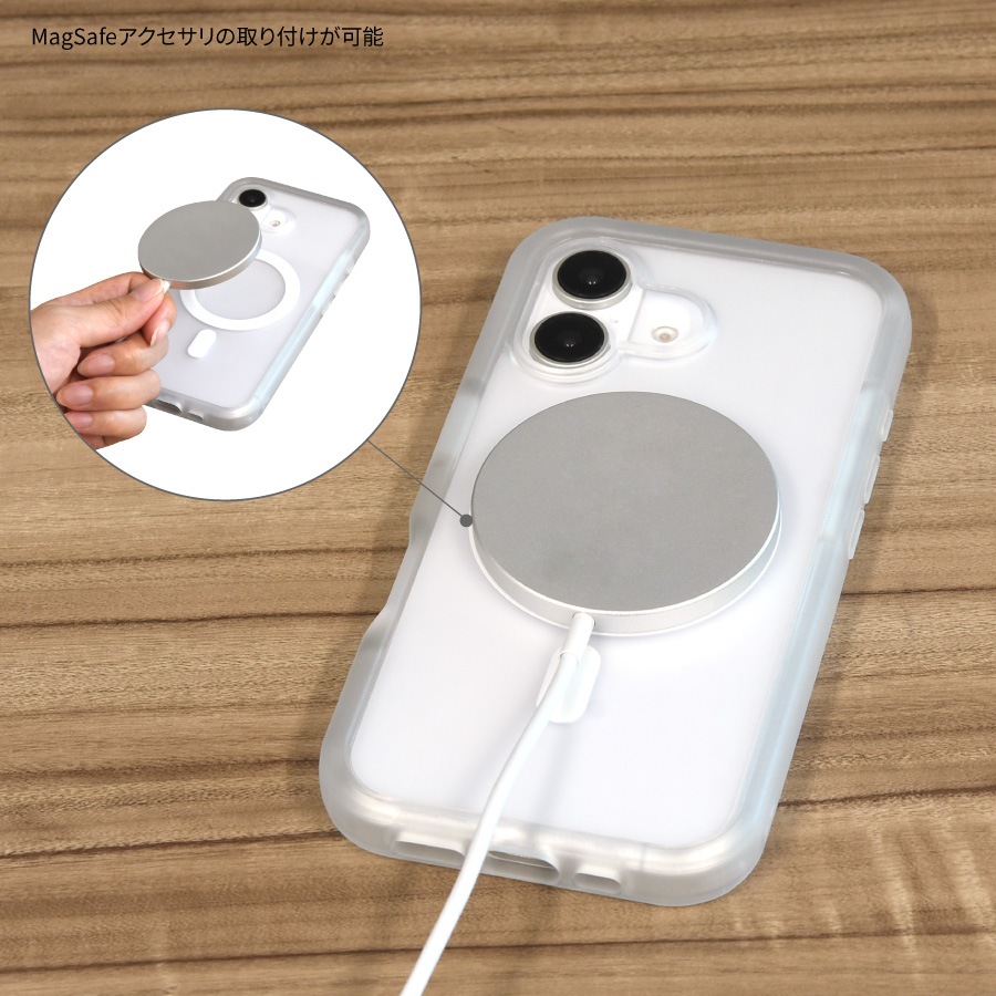 ピーナッツ スヌーピー iPhone16 MagSafe 対応 プランプフレームケース