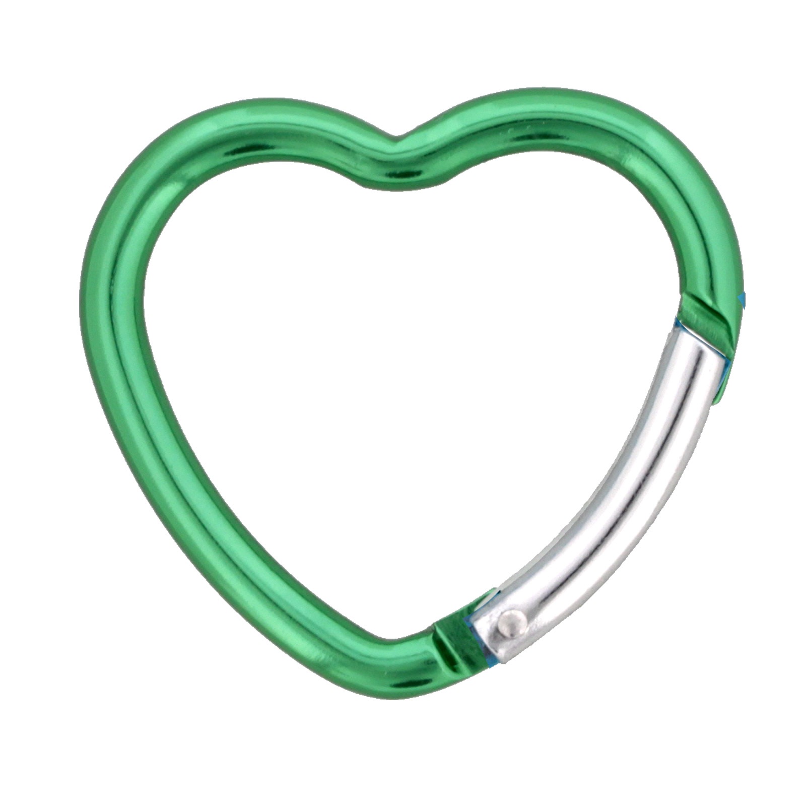 カラビナ ハート型 4×40H キーホルダー アルミニウム キャンプ 釣