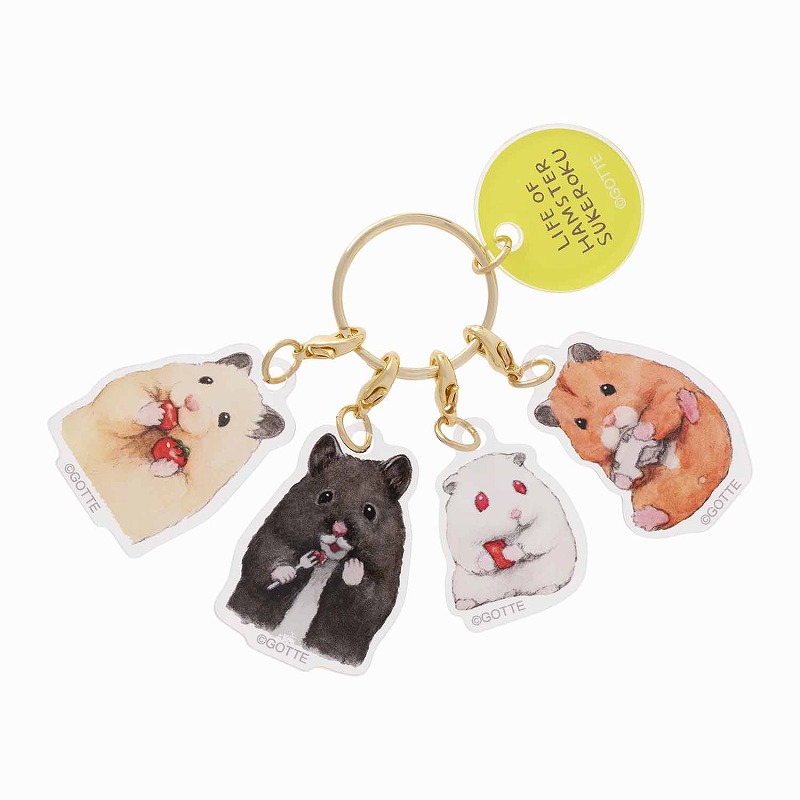 助六の日常 アクリル5連キーチャーム (なかよし) | 助六の日常