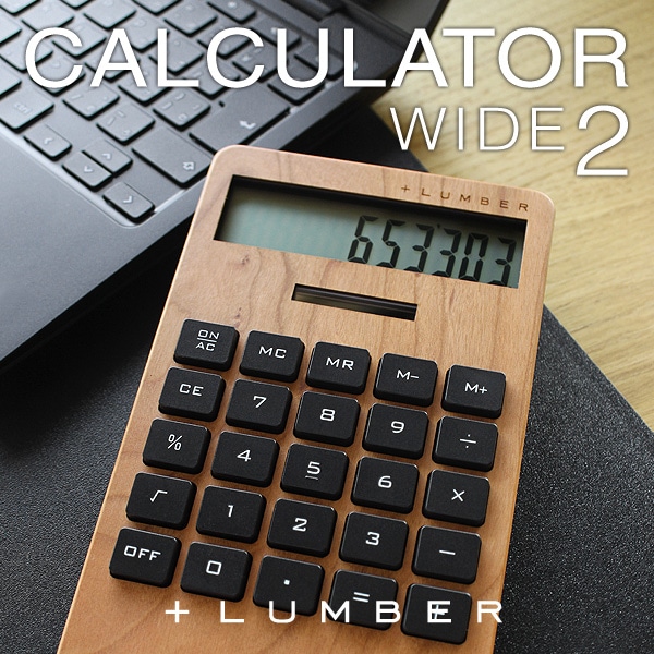 生産終了】【ネット限定】【WIDE2】「SOLAR POWERED CALCULATOR WIDE2