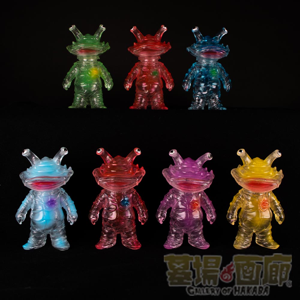 ソフビ】【ブルマァク】ちびカネゴン7体セット（クリアー）/BULLMARK