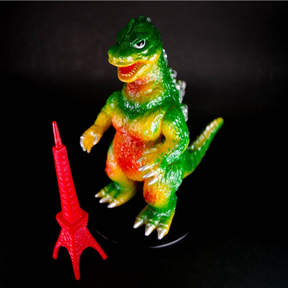 ソフビ】【ブルマァク】ゴジラ50（グリーン）/BULLMARK ブルマアク