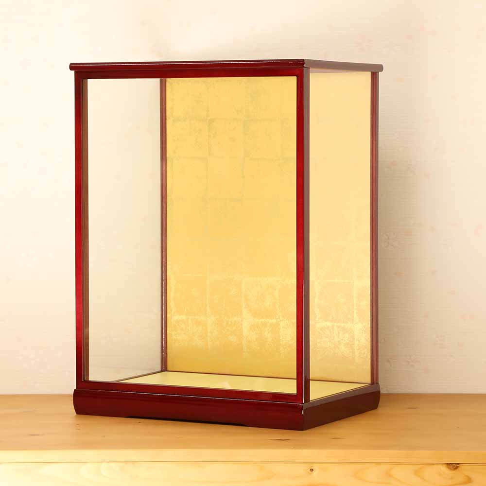 人形用 ガラスケース 10号市松人形用ガラスケース 戸付 横幅39.5cm