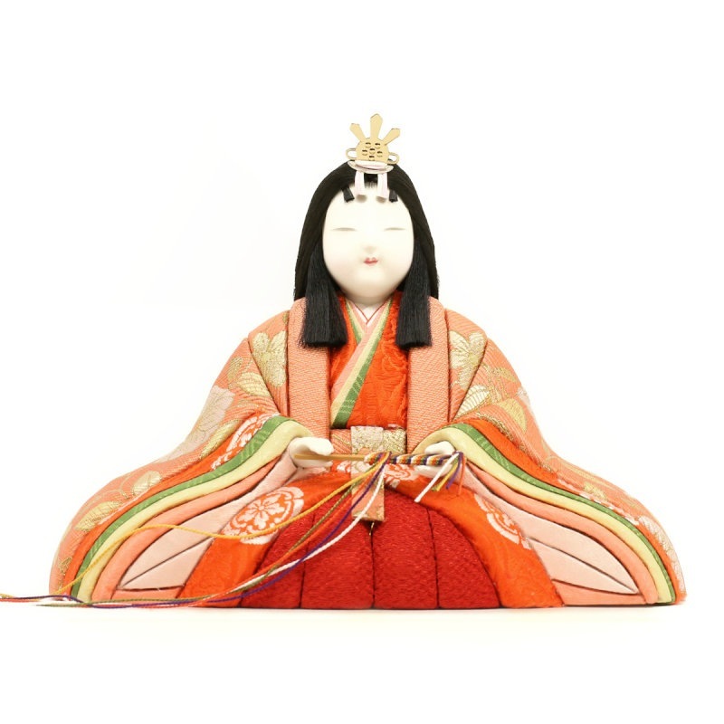 雛人形 木目込み 本金 白鳳雛セット 本金親王飾り 真多呂 横幅75cm