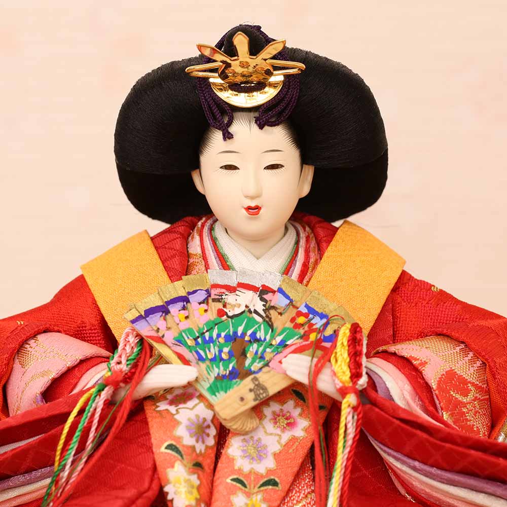 雛人形 久月×天祥 親王飾り 十二単姿雛 横幅63cm