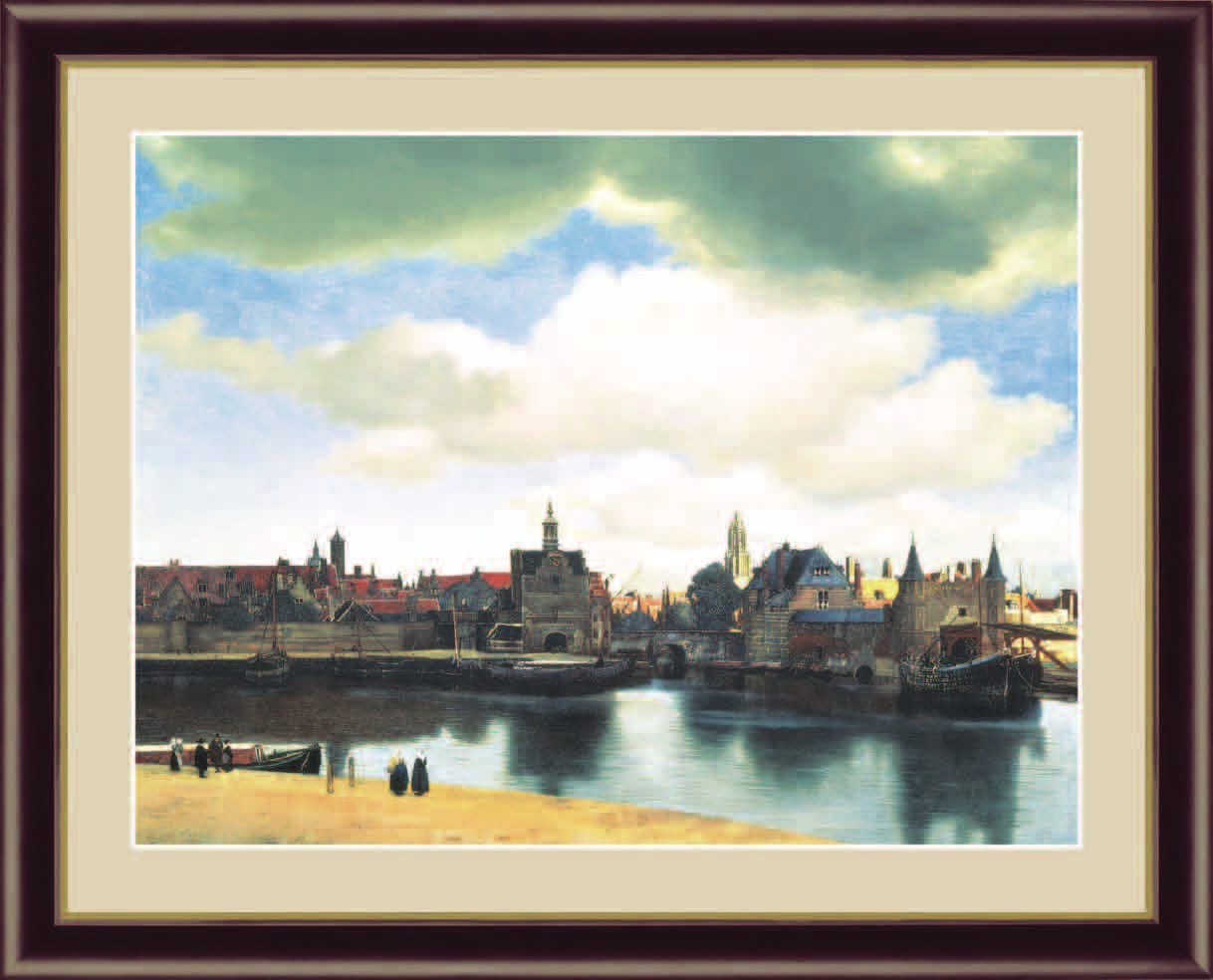 高精細複製名画 フェルメール「デルフトの眺望」（4号） : アートの友