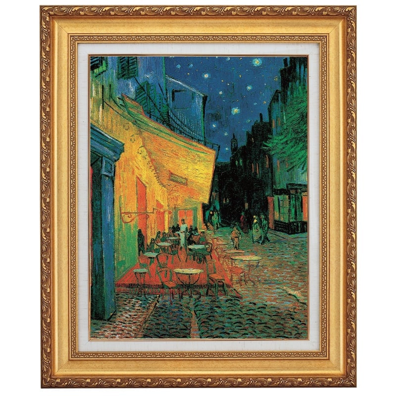 ゴッホ 「夜のカフェテラス」 10号 西洋絵画 立体複製名画 【5