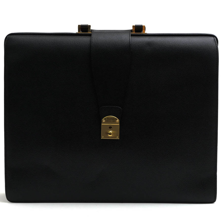 LE TANNEUR TCE4410 / ルタヌア ダレスバッグ 牛革 ブラック 黒