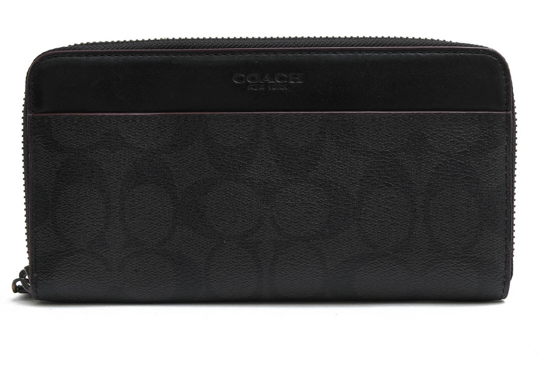 COACH 25517 Accordion Wallet In Signature Canvas / コーチ