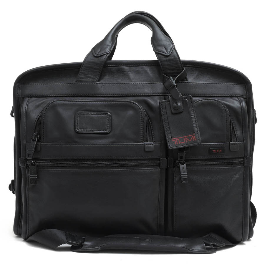 TUMI 96108DH Alpha Leather Organizer Portfolio Brief / トゥミ