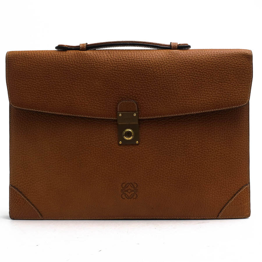 LOEWE / ロエベ A4サイズ収納可能 牛革 カーフ ブラック 黒 ビジネス