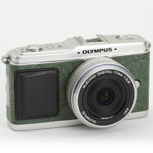 OLYMPUS ペン E-P1/E-P2 張り革キット＜7027 グリーン＞ | 張り革