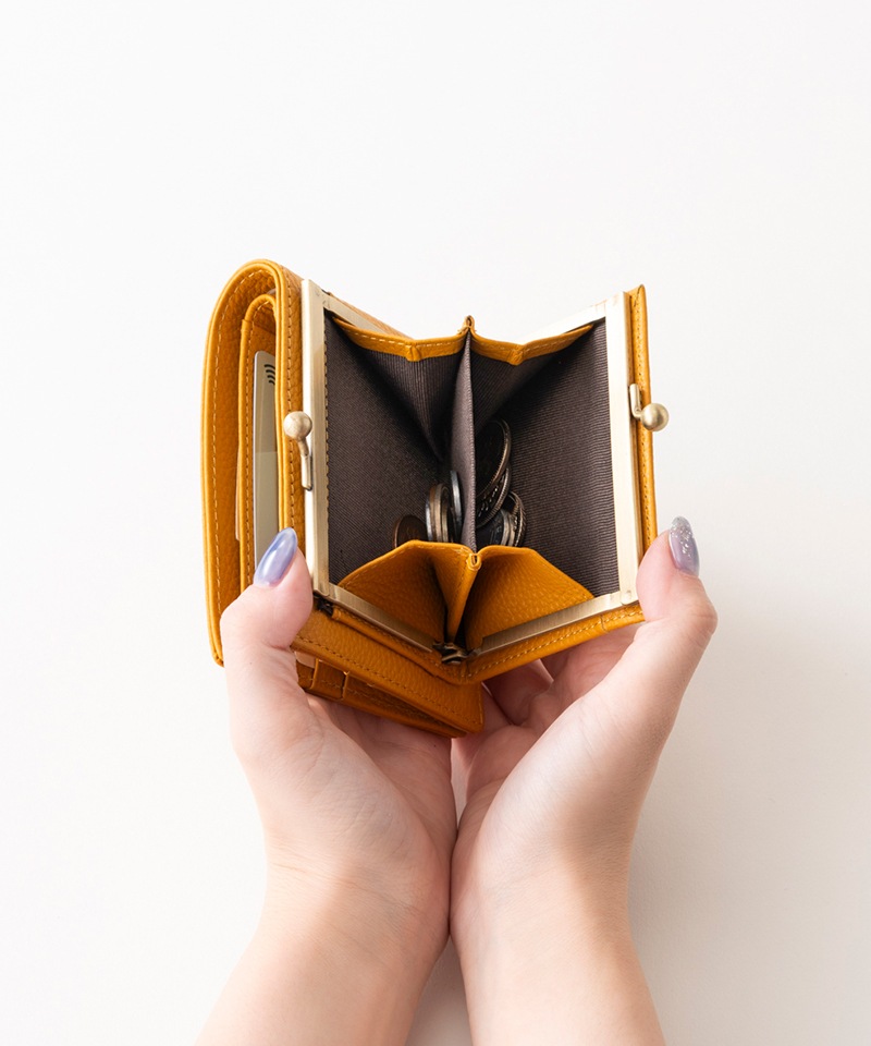 本革二つ折りがま口財布｜スカンジナビアンフォレスト｜Köta ココロ