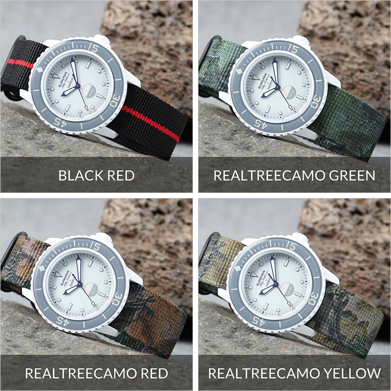 ブランパン スウォッチ 対応 ベルト】MOD ZULU ズールー ストラップ