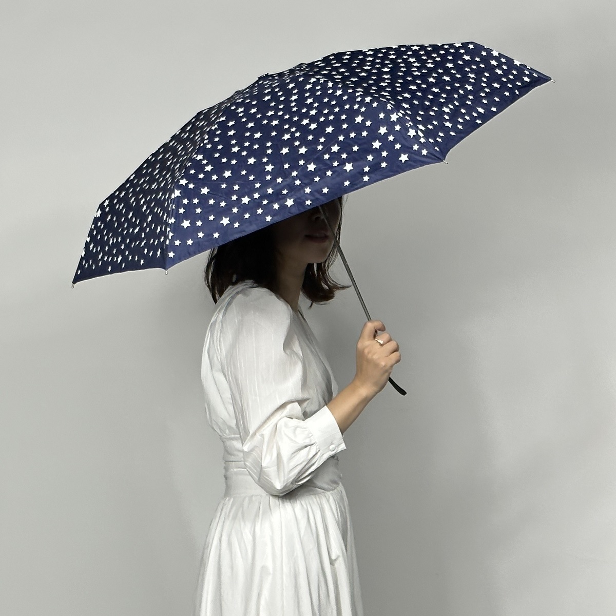 傘・折りたたみ傘・日傘の販売 【ポケブレラ®】極小5段マイクロ 星柄