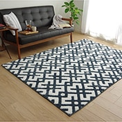 ラグ クロス シャギーラグ 140×200cm 幾何学模様｜イケヒコ公式通販