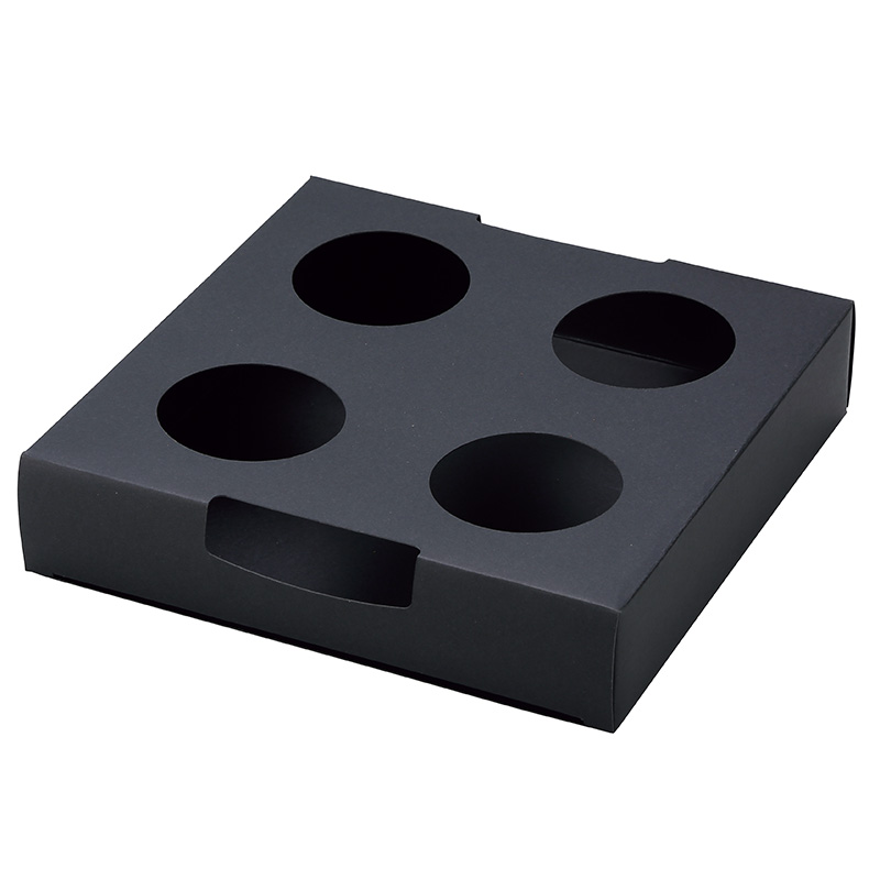 カップ4個用 中枠 黒 (50枚入) | デザートギフト | 伊藤景マーケット