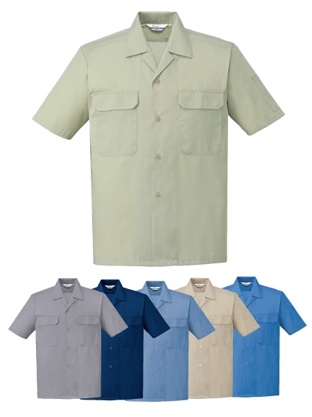 TomoeSAKURA】 6056 エコ製品制電半袖オープンシャツ [春夏]通販ページ