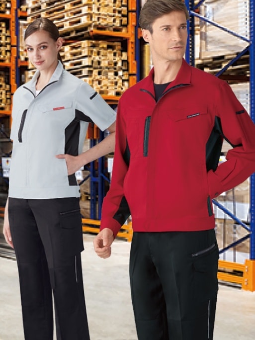 JICHODO】 87100 製品制電ストレッチ長袖ジャンパー [春夏]※SLIM FIT