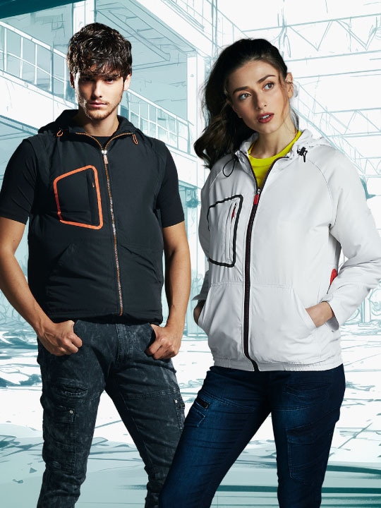 Z-DRAGON】 74180 空調服(R)ベスト（フード付）(ファン無し) [春夏