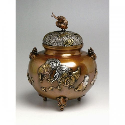 高岡銅器 金鶏鳥香炉 | 香炉 | 伝統工芸品・和風記念品 通販｜ジャパン