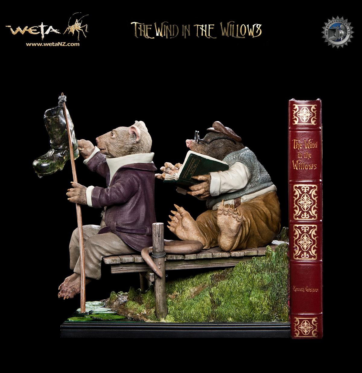 WETA TENZAN | たのしい川べ ブックエンド：モール、ラッティー