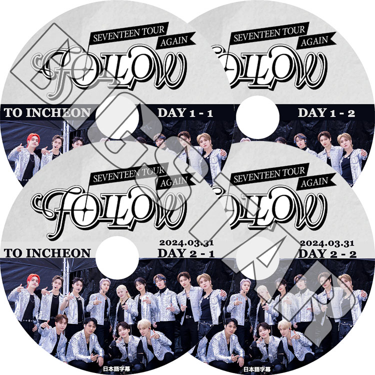 K-POP DVD 2024 SEVENTEEN FOLLOW TOUR AGAIN INCHEON DAY1-2 4枚SET