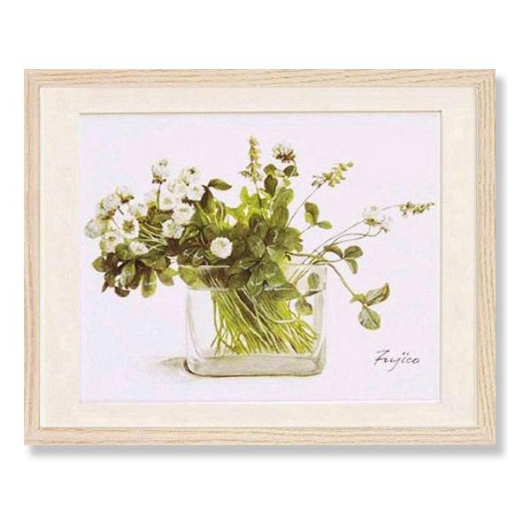 絵画 花 橋本不二子 Peace keeperaround world 植物画 インテリア 花瓶