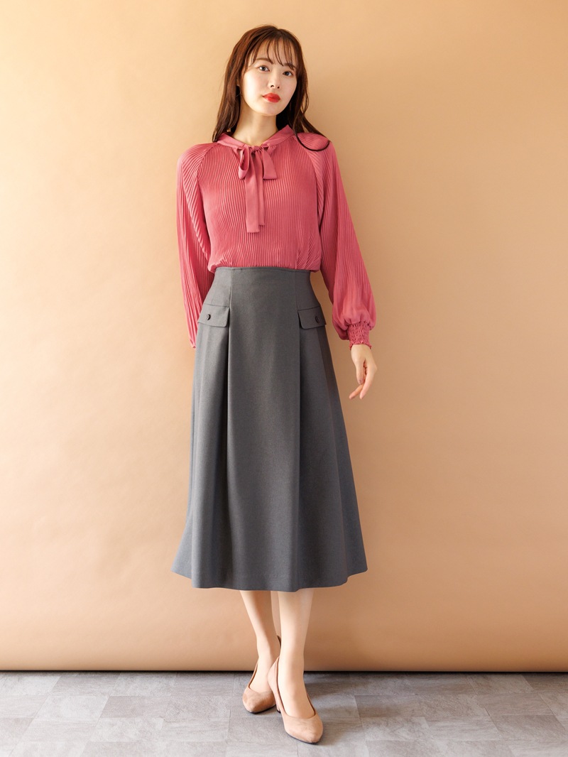 60％OFF】ジョーゼットプリーツボウタイブラウス｜KarLParkLane Style