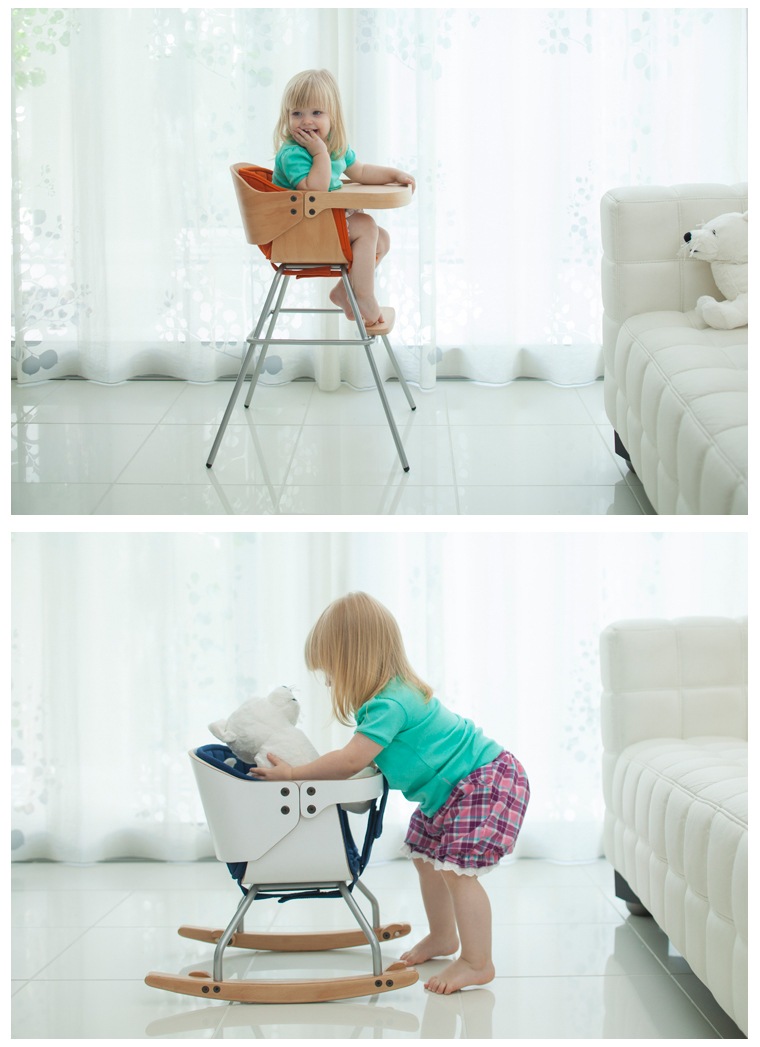 KATOJI 3in1ベビーチェア コージー(RE×BR)【テーブル・前ガード・専用