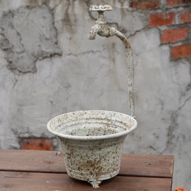 アンティークブリキ・FRシリーズ・蛇口ポット・M