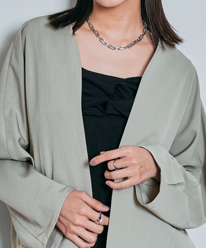 ノーカラードルマンジャケット 全5色 【SALE】 | アウター | W:Huku