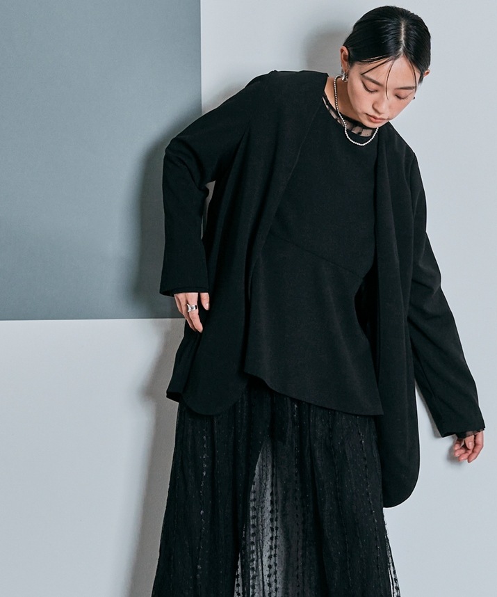 ロングスリーブペプラムブラウス 全3色 2サイズ 【SALE】 | トップス