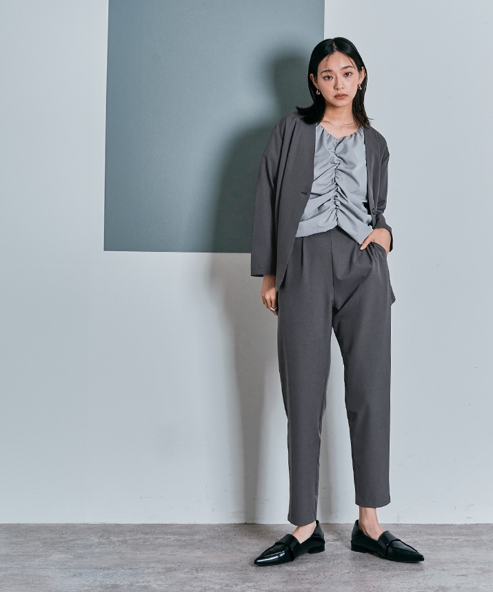 Limited Price】【SET】ポケッタブル軽量スーツセットアップ 全3色 2