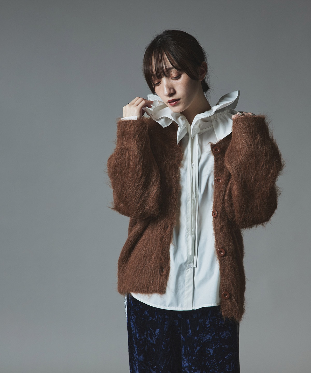 予約販売】モヘアシャギーニットカーディガン 全4色 | トップス