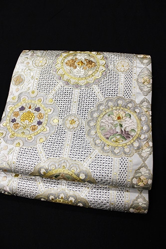 最高級袋帯「蘇州汕頭相良刺繍 丸華紋」 | 販売着物商品,袋帯,礼装用