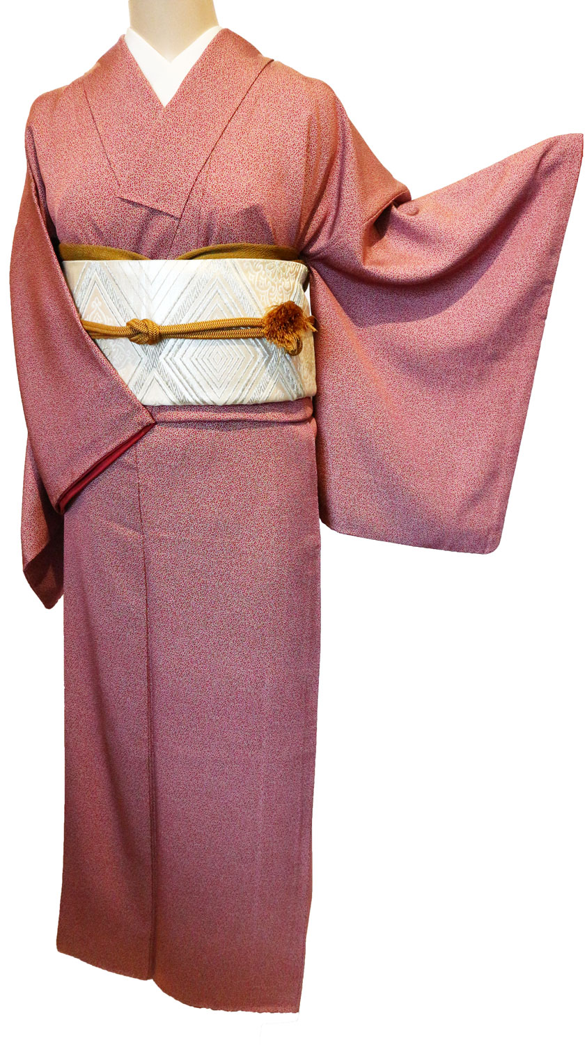 正絹江戸小紋レンタルフルセット「幾何学総柄」 | レンタル着物