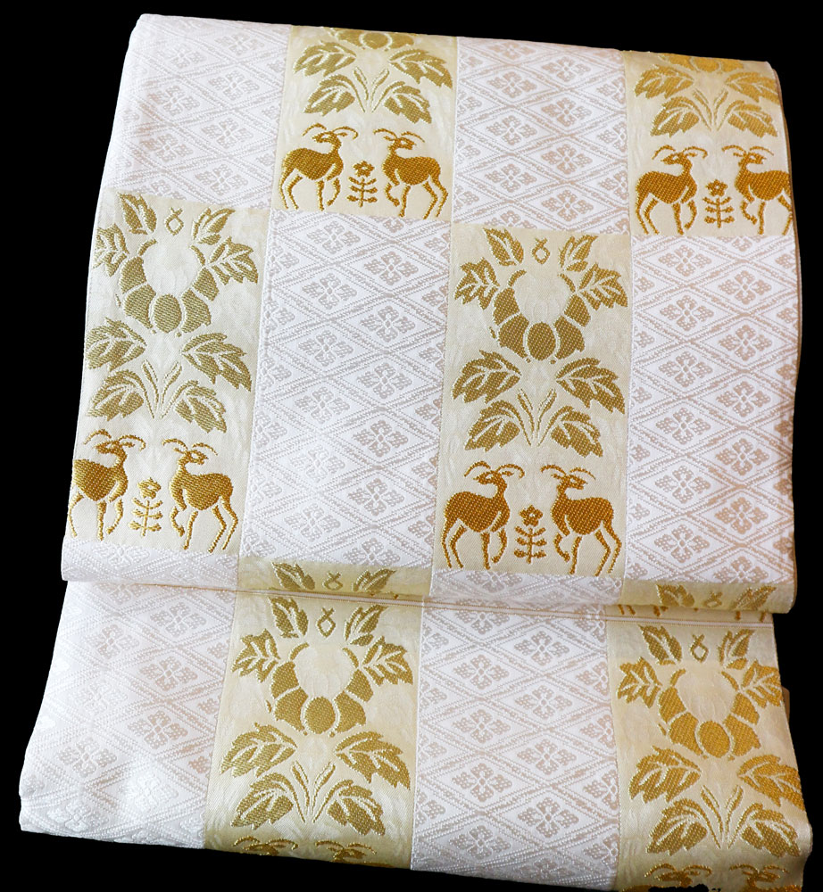 西陣織山口美術織物謹製袋帯「菱地牡丹造土文」 | すべての商品