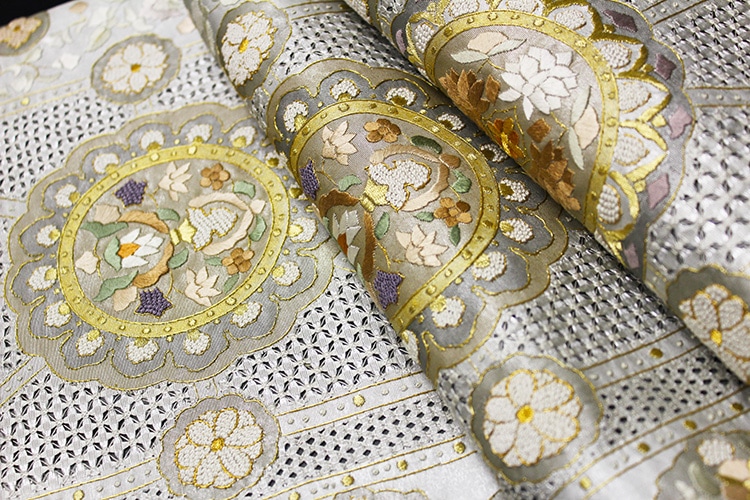 最高級袋帯「蘇州汕頭相良刺繍 丸華紋」 | 販売着物商品,袋帯,礼装用